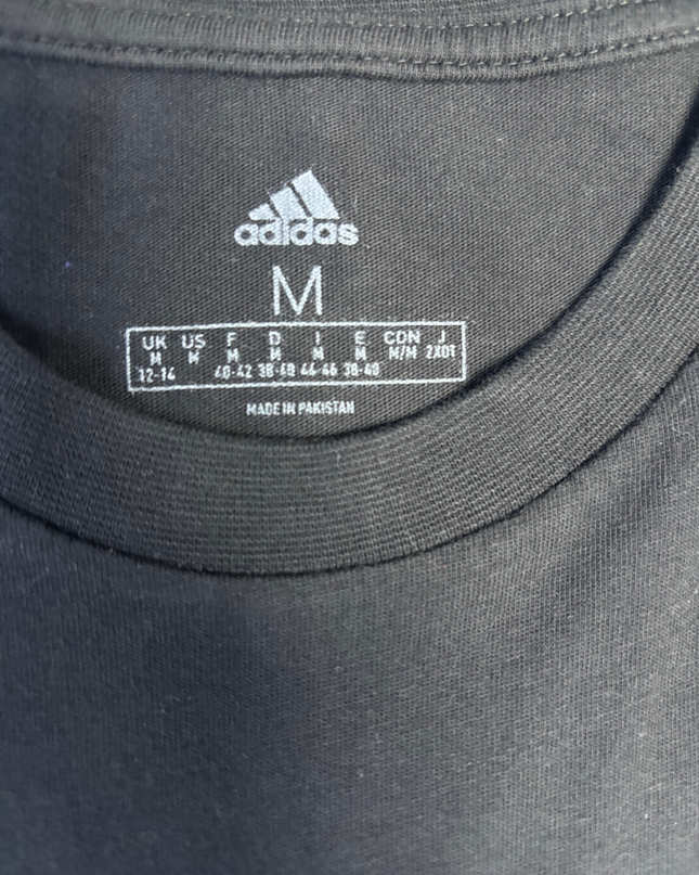 Adidas Black Graphic Logo Short Sleeve T-Shirt