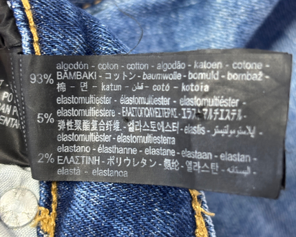 Zara Blue Mid-Rise Skinny Jeans