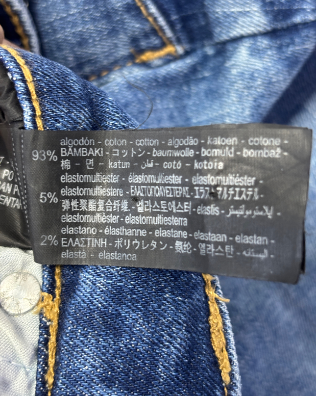 Zara Blue Mid-Rise Skinny Jeans