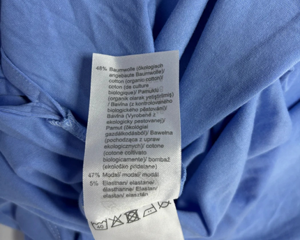 Body Essentials Blue Organic Cotton Blend T-Shirt Dress W/Tags