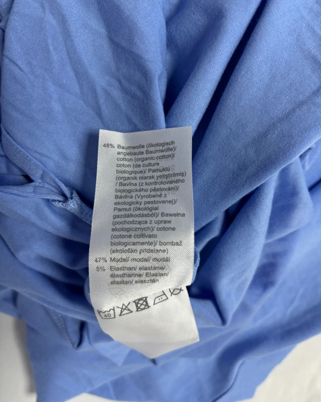 Body Essentials Blue Organic Cotton Blend T-Shirt Dress W/Tags