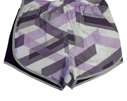 Nike Purple Geometric Print Dri-Fit Running Shorts