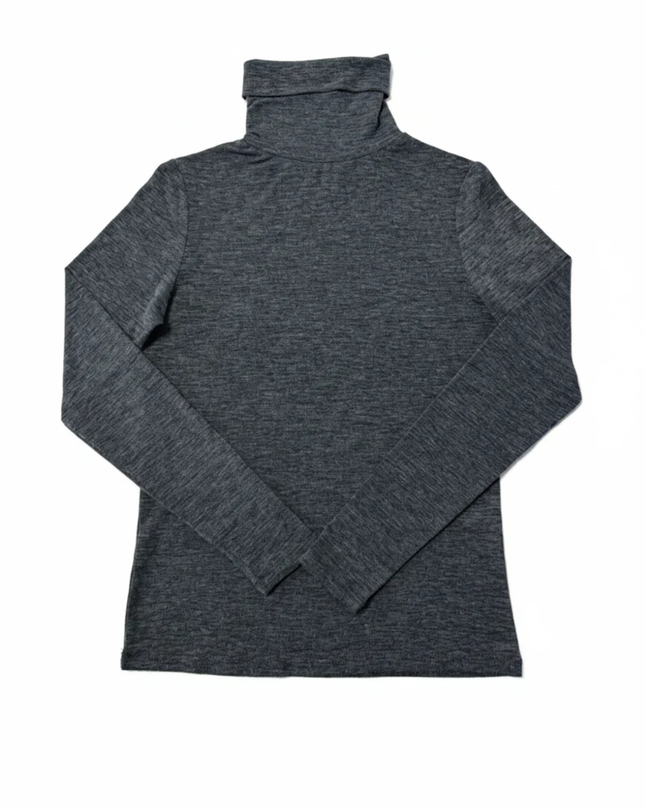 MNG Grey Turtleneck Long Sleeve Top