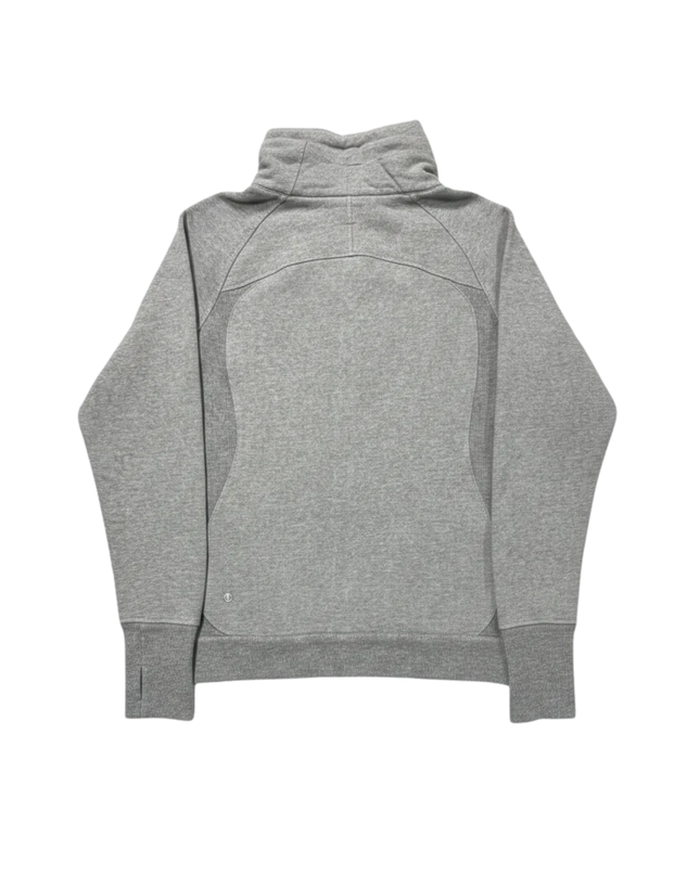 Lululemon Grey Asymmetrical Zip High-Neck Jacket