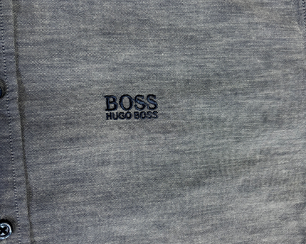 Hugo Boss Blue Slim Fit Long Sleeve Shirt