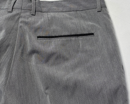 Zara Man Grey Slim Fit Tapered Dress Pants