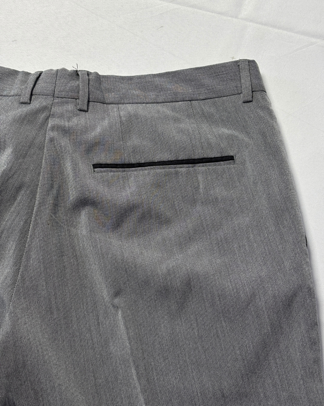 Zara Man Grey Slim Fit Tapered Dress Pants