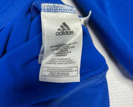 Adidas Blue Vintage Style Logo Crewneck Sweatshirt