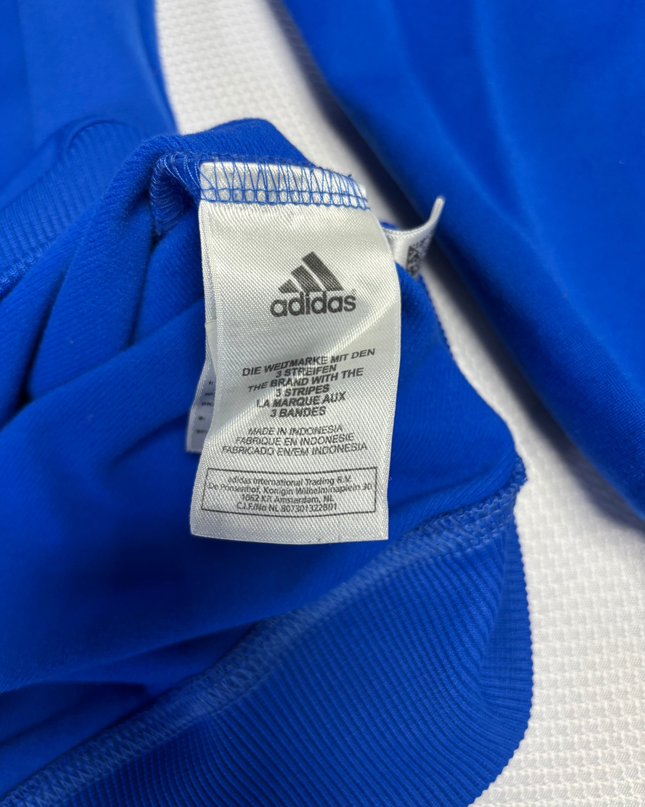 Adidas Blue Vintage Style Logo Crewneck Sweatshirt