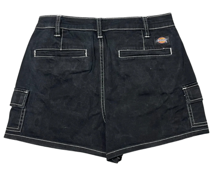 Dickies Black Utility Cargo Shorts with Contrast Stitching