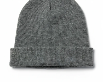 Carhartt Grey Knit Logo Patch Beanie