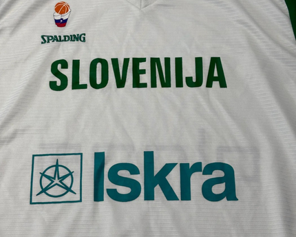 Spalding White Slovenija National Team Basketball Jersey