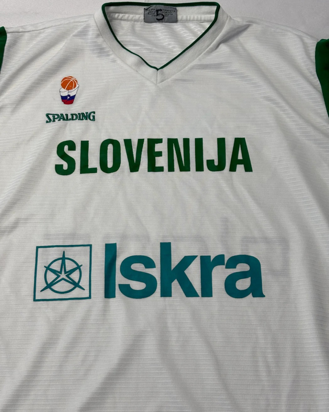 Spalding White Slovenija National Team Basketball Jersey
