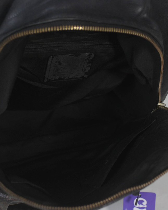 Coach Dark Brown Signature Monogram Backpack Bag