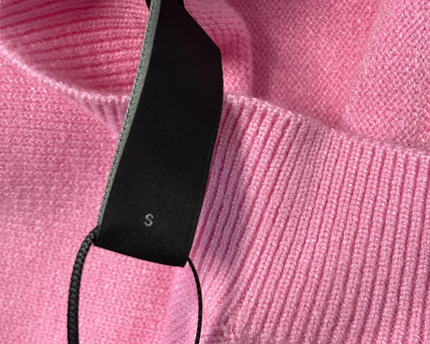 Y.A.S Pink Mock Neck Ribbed Knit Sweater W/Tags