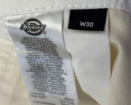 Dickies Beige Straight Leg Work Pants