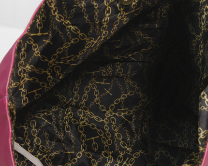 Juicy Couture Pink/Black Chain Strap Tote Bag