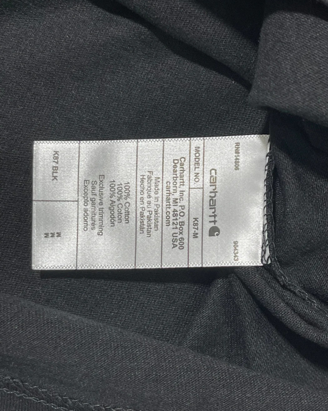 Carhartt Men's Black Loose Fit Pocket T-Shirt W/Tags