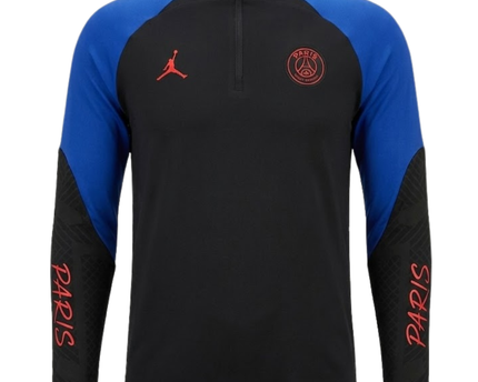 Jordan Black/Blue Paris Saint-Germain Strike Drill Training Jersey