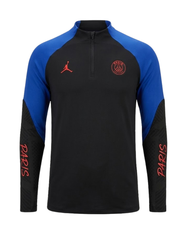 Jordan Black/Blue Paris Saint-Germain Strike Drill Training Jersey