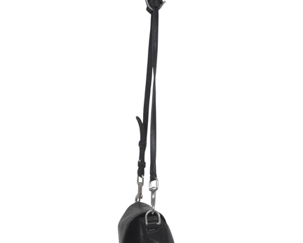 Coach Black Leather Turnlock Crossbody Bag