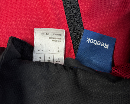 Reebok Black/Red Colorblock Track Jacket