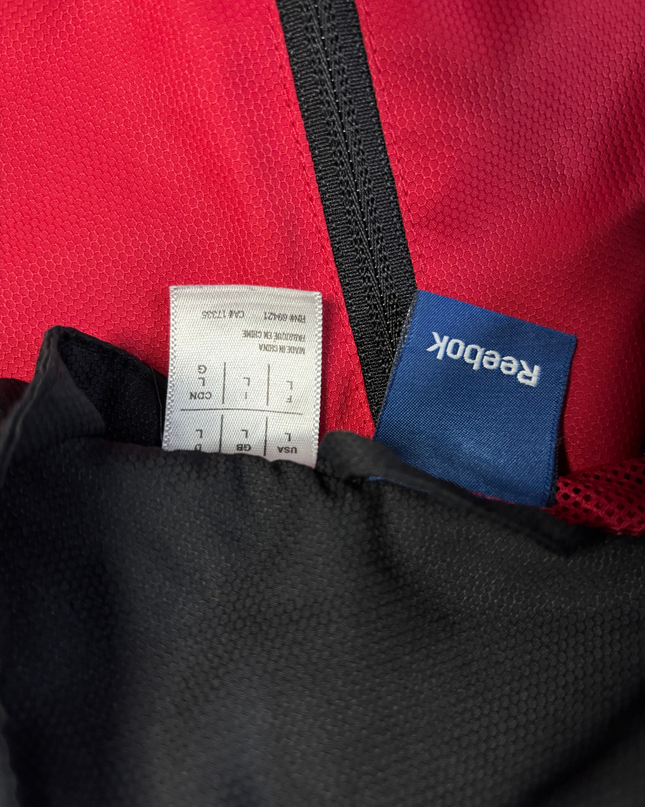 Reebok Black/Red Colorblock Track Jacket
