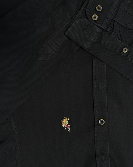 U.S. Polo Assn. Slim-Fit Classic Black Long Sleeve Shirt