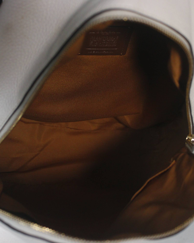 Coach Off-white Pebbled Leather Backpack