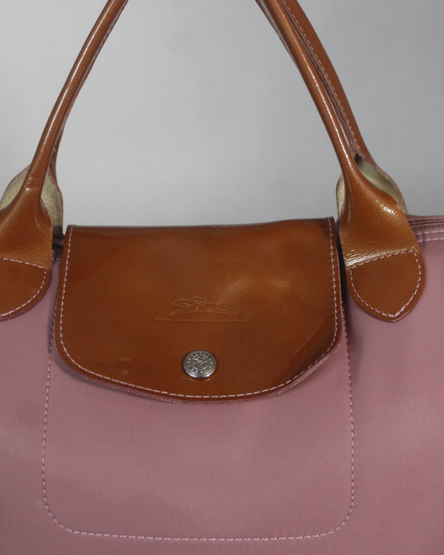 Longchamp Pink Le Pliage Nylon Tote Bag