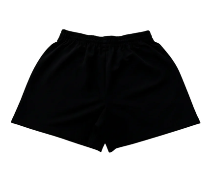 Alo Black Relaxed Fit Drawstring Sports Shorts