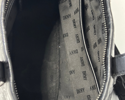 DKNY Tonal Graffiti Print Black Weekender Bag