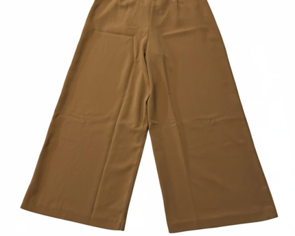 Miss Selfridge Brown Lace-Up Wide Leg Culotte Trousers