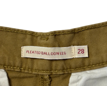 Levi's Tan Pleated Balloon Leg Pants