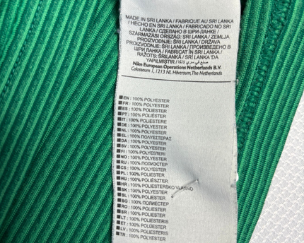 Nike Green Striped Dri-Fit Sports T-Shirt