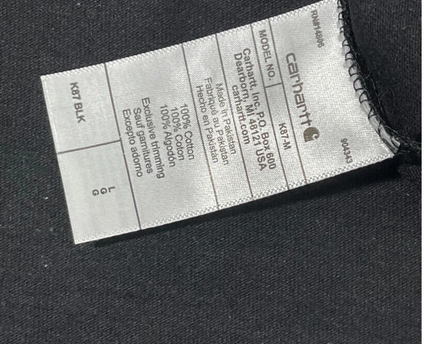 Carhartt Black Loose Fit Pocket T-Shirt W/Tags