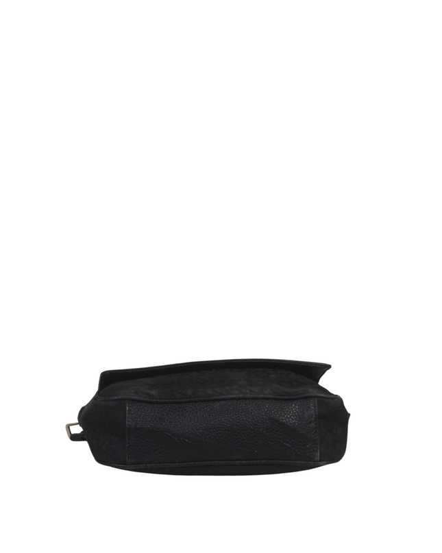DKNY Black Pebbled Leather Crossbody Bag