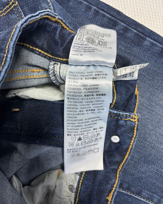 Levi's 721 High Rise Skinny Dark Blue Jeans