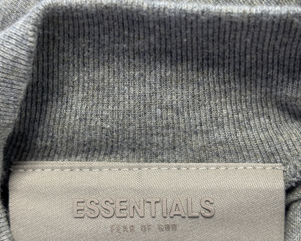 Fear of God Essentials Grey Oversized Long Sleeve T-Shirt