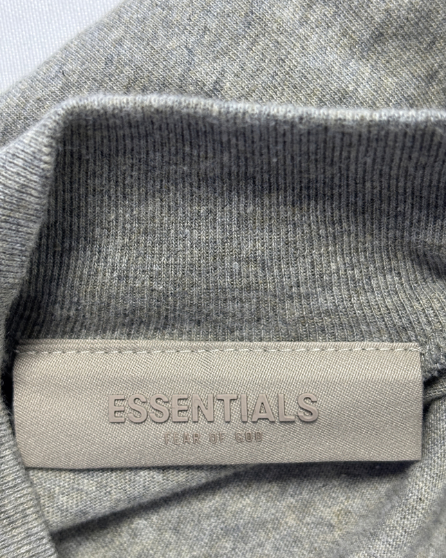 Fear of God Essentials Grey Oversized Long Sleeve T-Shirt