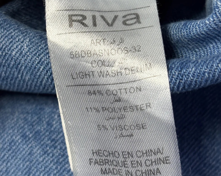 Riva Blue Wide Leg High Waisted Denim Jeans