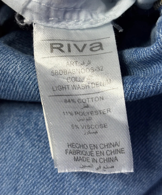 Riva Blue Wide Leg High Waisted Denim Jeans