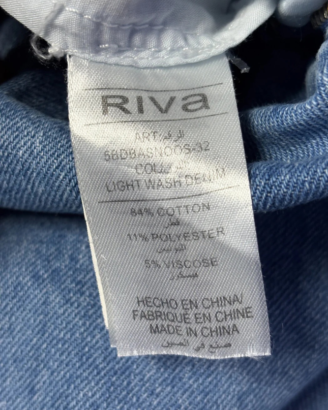Riva Blue Wide Leg High Waisted Denim Jeans