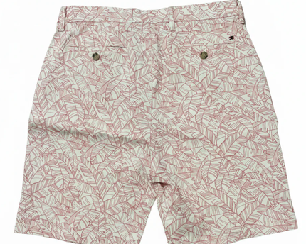 Tommy Hilfiger Red/White Tropical Palm Leaf Print Shorts