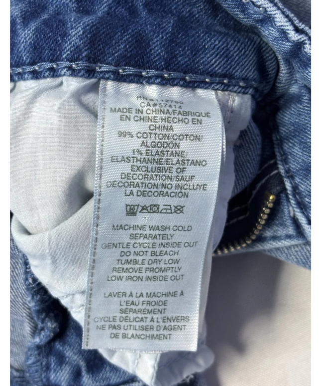 True Religion Light Blue Cargo Wide Leg Jeans