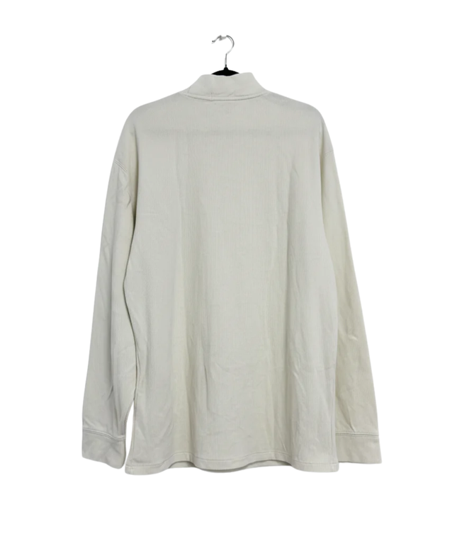 Polo Ralph Lauren Off-white Half-Zip Ribbed Pullover Sweater