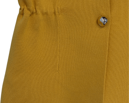 Zara Mustard Yellow Knit Buttoned Waistcoat Vest