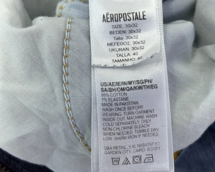Aéropostale Blue Straight Leg Denim Jeans
