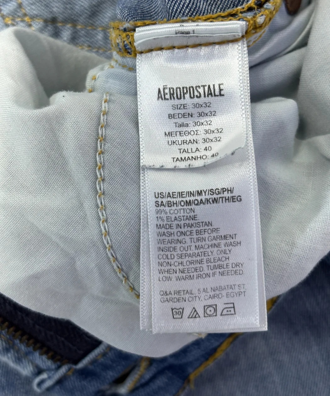 Aéropostale Blue Straight Leg Denim Jeans