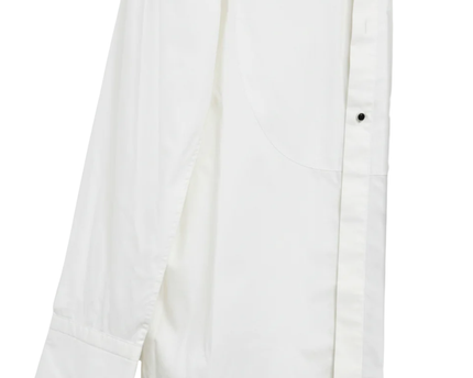 BOSS White Slim Fit Easy Iron Tuxedo Shirt